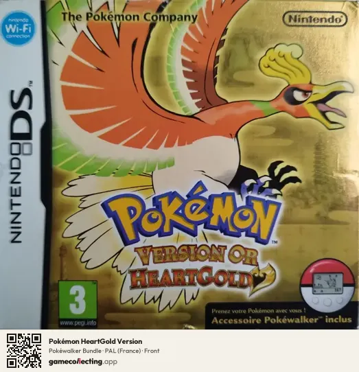 Pokémon HeartGold Version Nintendo DS, France box front