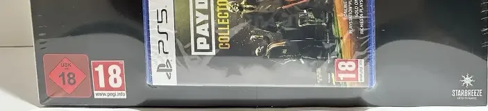 Payday 3, the PEGI square on its front