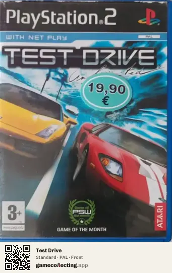 Test Drive PlayStation 2, PAL box front