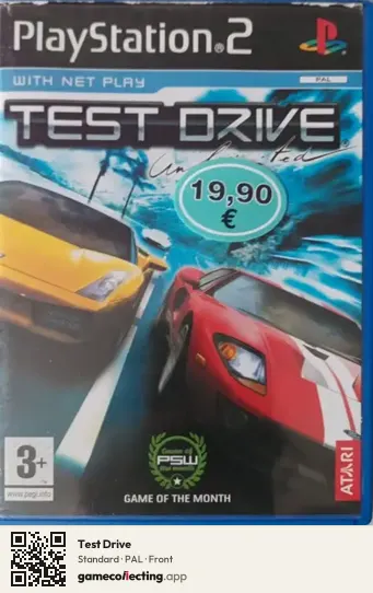 Test Drive PlayStation 2, PAL box front