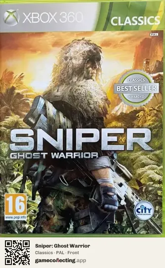 Sniper: Ghost Warrior Xbox 360, PAL box front
