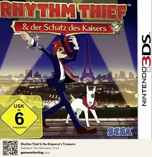 Rhythm Thief & the Emperor's Treasure Nintendo 3DS, Germany box front