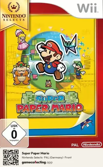 Super Paper Mario Nintendo Wii, Germany box front