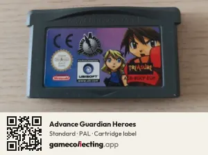 Advance Guardian Heroes Game Boy Advance, PAL cartridge label