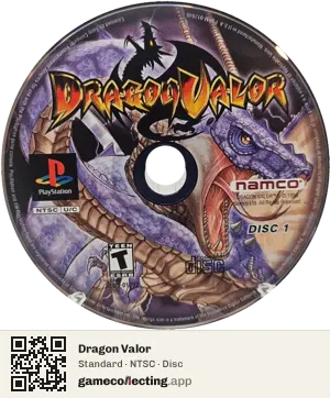 Dragon Valor PlayStation, NTSC disc