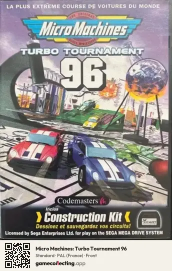 Micro Machines: Turbo Tournament 96 Sega Mega Drive / Genesis, France box front
