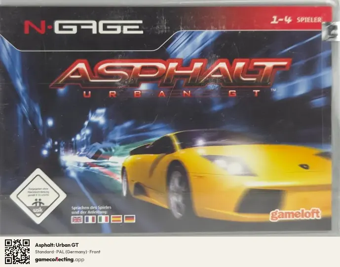 Asphalt: Urban GT Nokia N-Gage, Germany box front