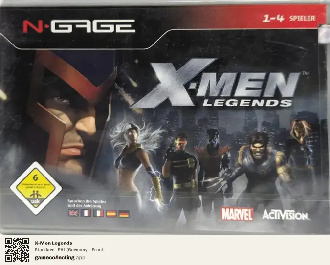 X-Men Legends Nokia N-Gage, Germany box front