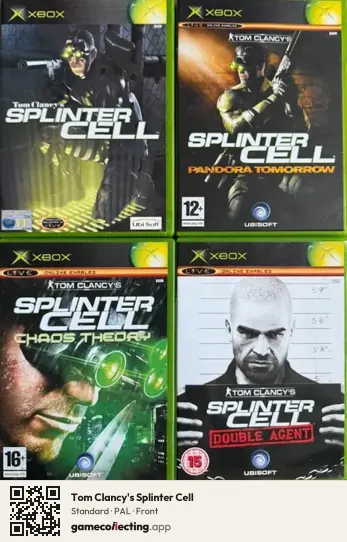 Tom Clancy's Splinter Cell Xbox, PAL box front