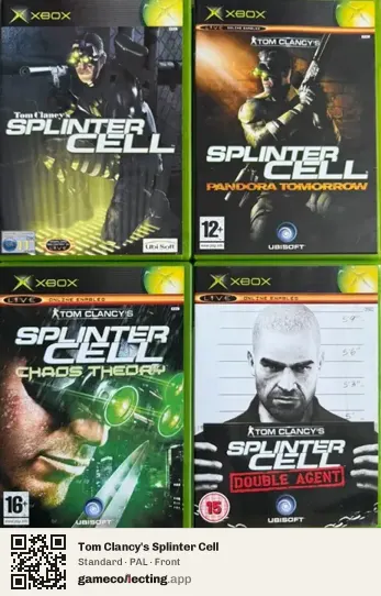 Tom Clancy's Splinter Cell Xbox, PAL box front