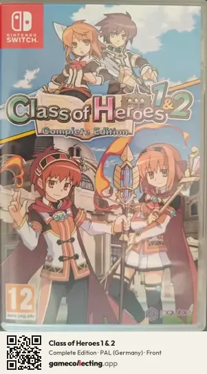 Class of Heroes 1 & 2 Nintendo Switch, Germany box front