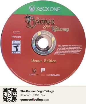 The Banner Saga Trilogy Xbox One, NTSC disc