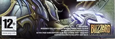 World of Warcraft: The Burning Crusade, the PEGI square on its front