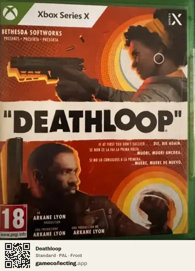 Deathloop Xbox Series X, PAL box front