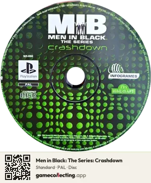 Men in Black: The Series: Crashdown PlayStation, PAL disc