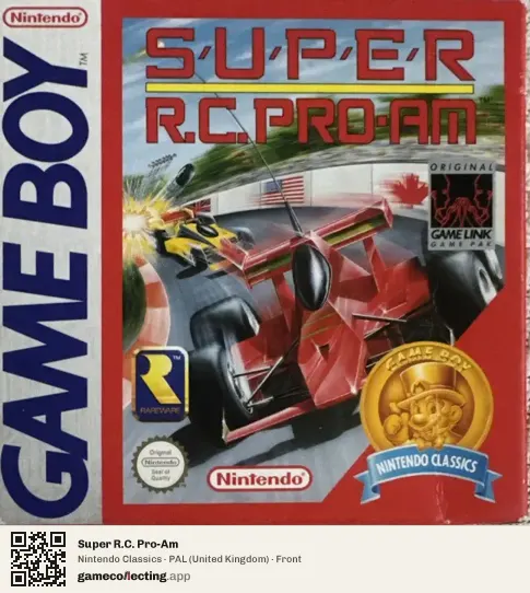 Super R.C. Pro-Am Game Boy, United Kingdom box front