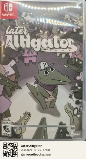 Later Alligator Nintendo Switch, NTSC box front