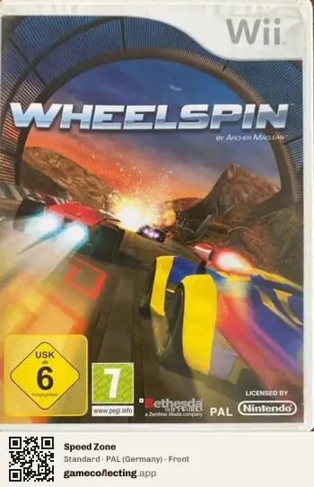 Speed Zone Nintendo Wii, Germany box front