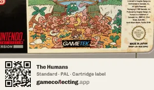 The Humans Super Nintendo Entertainment System, PAL cartridge label