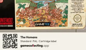 The Humans Super Nintendo Entertainment System, PAL cartridge label