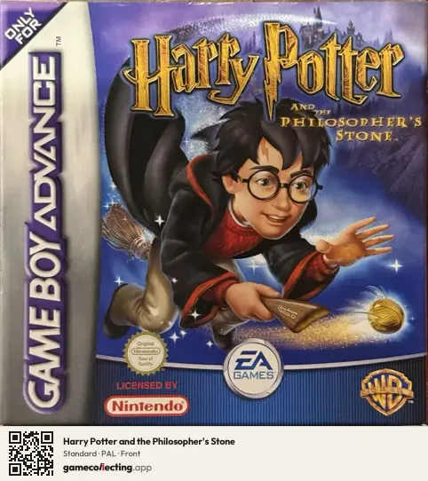 Harry Potter and the Philosopher's Stone Game Boy Advance, PAL box front