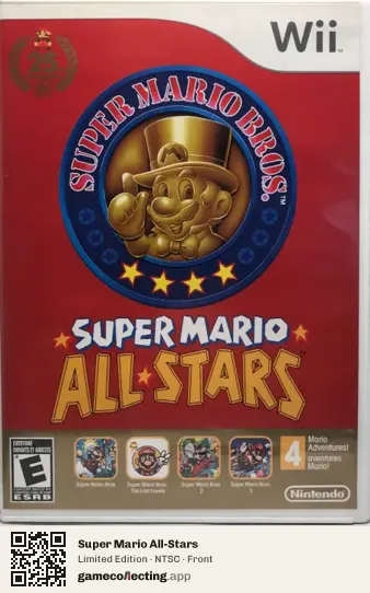 Super Mario All-Stars Nintendo Wii, NTSC box front
