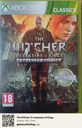 The Witcher 2: Assassins of Kings Xbox 360, PAL box front