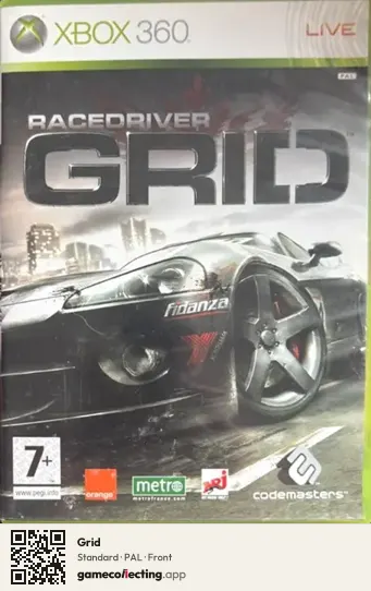 Grid Xbox 360, PAL box front
