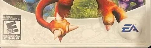Spore Hero, the ESRB box on its front