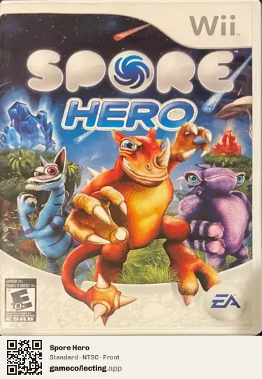 Spore Hero Nintendo Wii, NTSC box front
