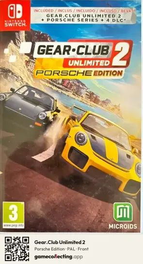 Gear.Club Unlimited 2 Nintendo Switch, PAL box front