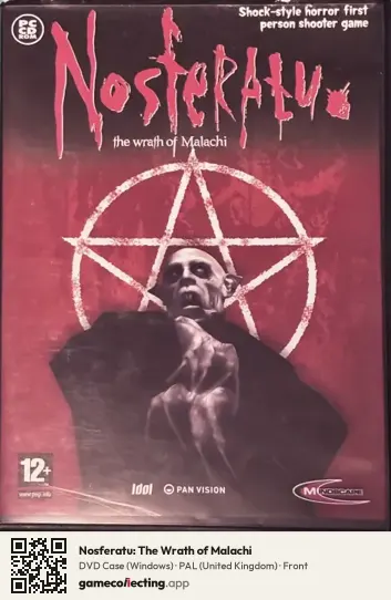 Nosferatu: The Wrath of Malachi Computer, United Kingdom box front