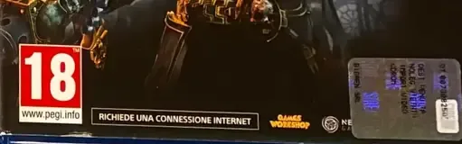 Warhammer 40,000: Inquisitor: Martyr, the PEGI square on its front