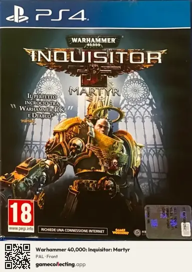 Warhammer 40,000: Inquisitor: Martyr PlayStation 4, PAL box front