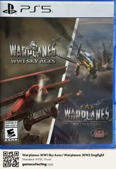 Warplanes: WW1 Sky Aces / Warplanes: WW2 Dogfight PlayStation 5, NTSC box front