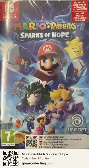 Mario + Rabbids Sparks of Hope Nintendo Switch, PAL box front