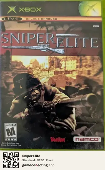 Sniper Elite Xbox, NTSC box front