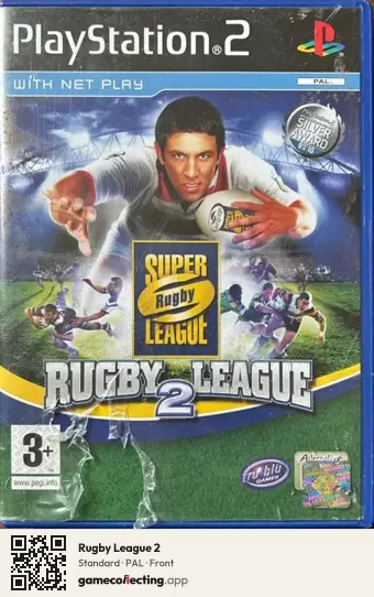 Rugby League 2 PlayStation 2, PAL box front