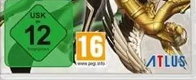 Shin Megami Tensei V, the USK square on its front