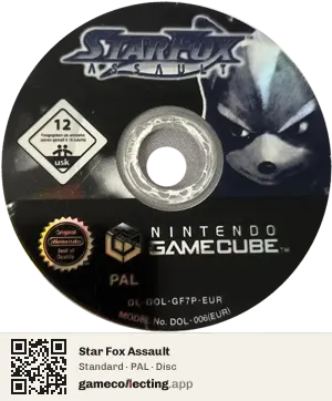 Star Fox Assault Nintendo GameCube, PAL disc