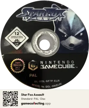 Star Fox Assault Nintendo GameCube, PAL disc