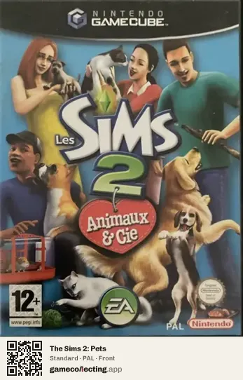 The Sims 2: Pets Nintendo GameCube, PAL box front