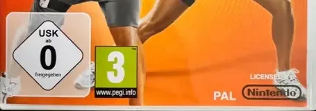 EA Sports Active 2, the USK square on its front