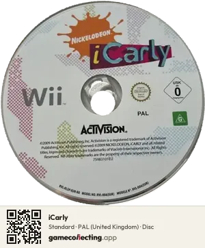 iCarly Nintendo Wii, PAL disc