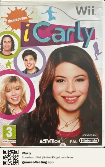 iCarly Nintendo Wii, United Kingdom box front