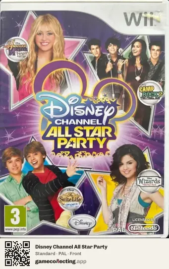 Disney Channel All Star Party Nintendo Wii, PAL box front