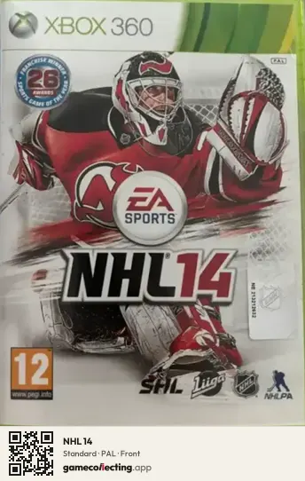 NHL 14 Xbox 360, PAL box front