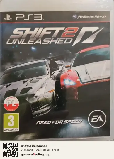 Shift 2: Unleashed PlayStation 3, Poland box front
