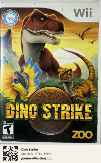 Dino Strike Nintendo Wii, NTSC box front
