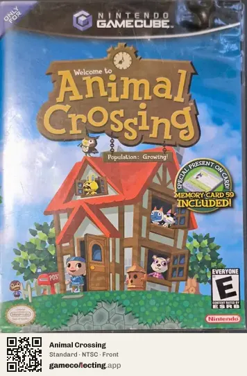 Animal Crossing Nintendo GameCube, NTSC box front
